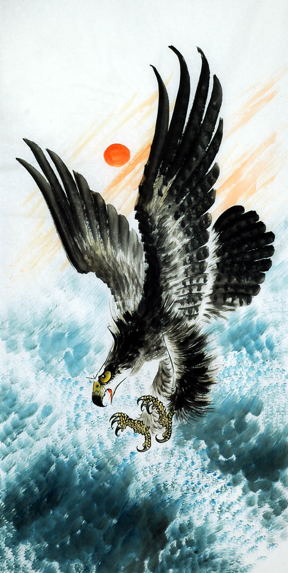 Chinese Eagle Painting - CNAG009718