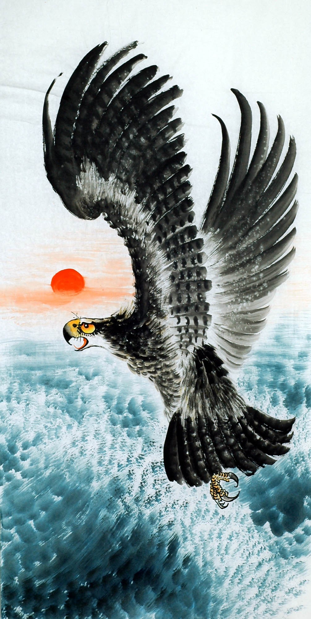 Chinese Eagle Painting - CNAG009720