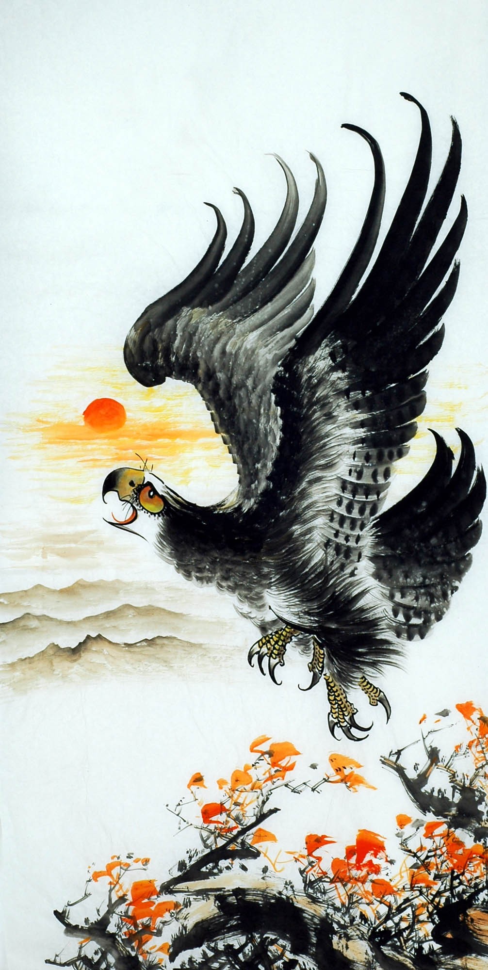 Chinese Eagle Painting - CNAG009721