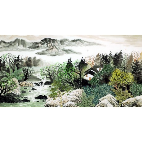 Chinese Landscape Painting - CNAG009737