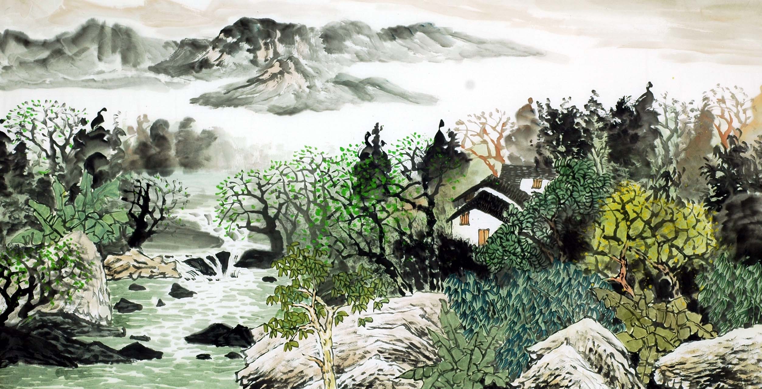 Chinese Landscape Painting - CNAG009737