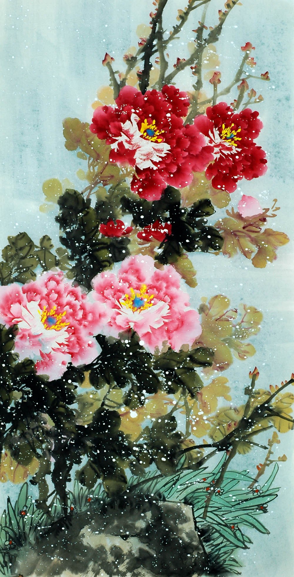 Chinese Peony Painting - CNAG009739