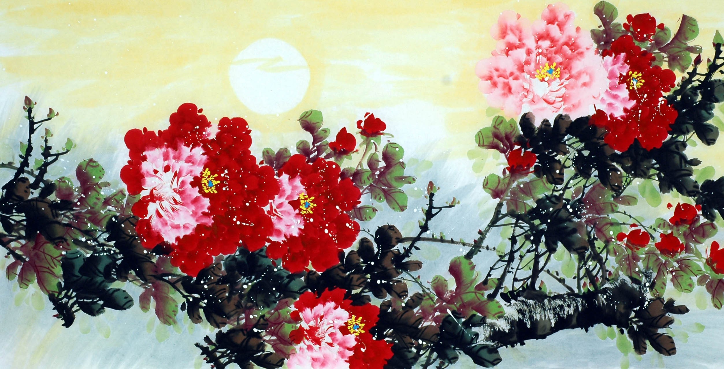 Chinese Peony Painting - CNAG009743
