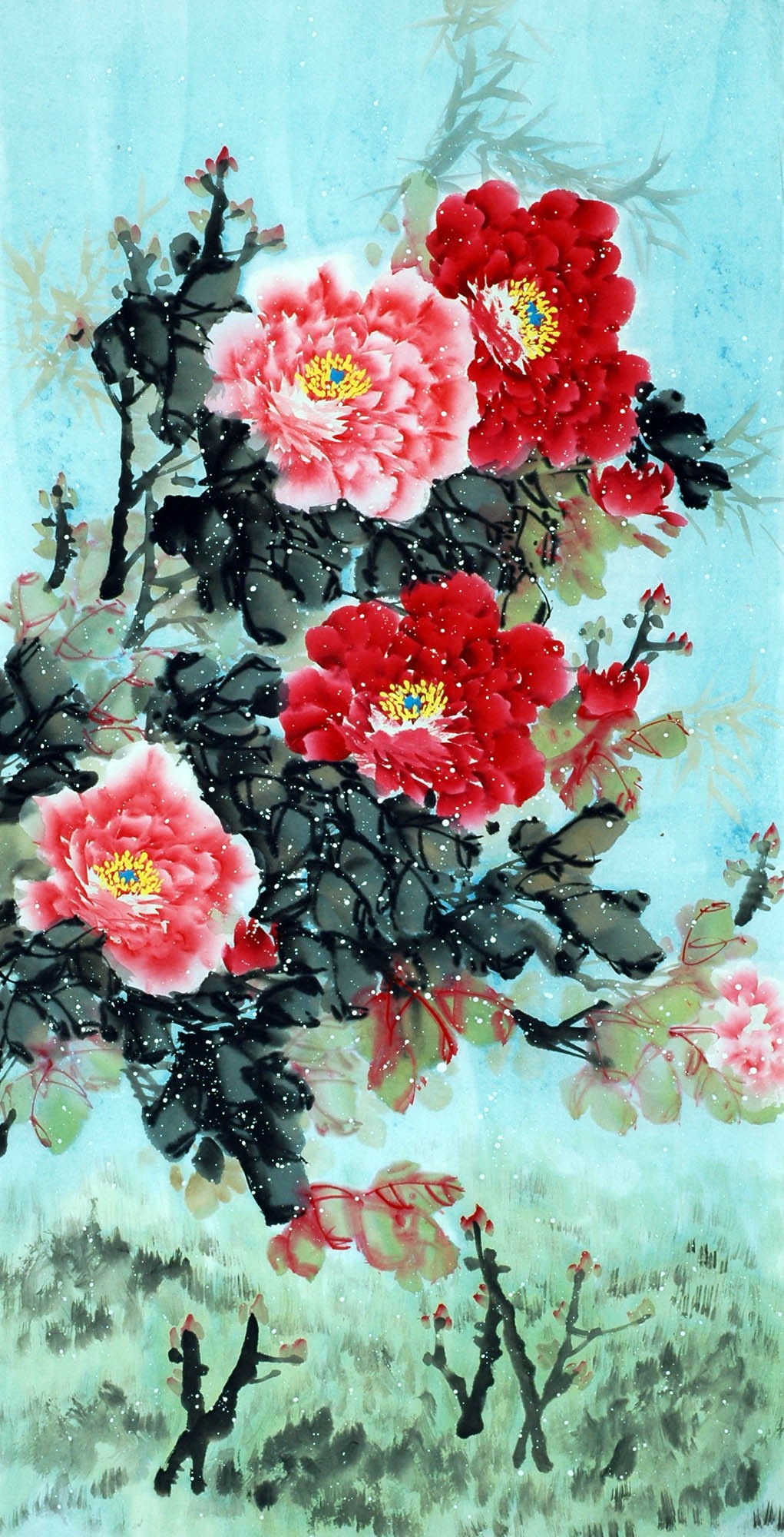 Chinese Peony Painting - CNAG009744
