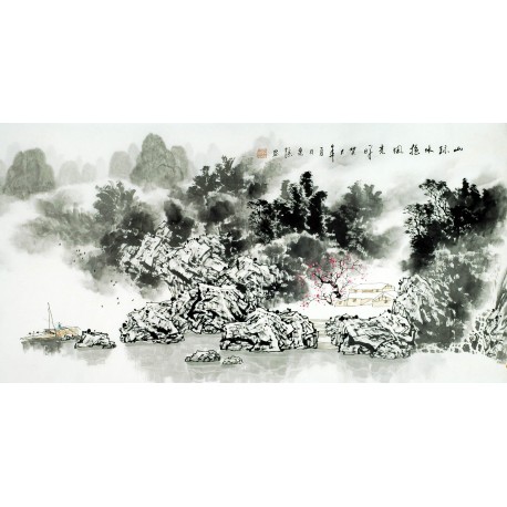 Chinese Aquarene Painting - CNAG009748
