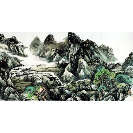 Chinese Landscape Painting - CNAG009754