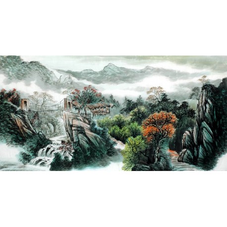 Chinese Landscape Painting - CNAG009756