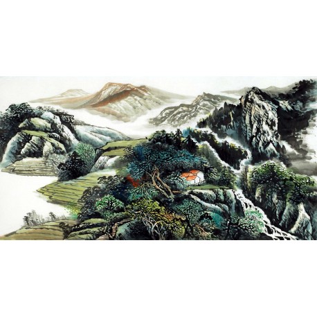Chinese Landscape Painting - CNAG009757