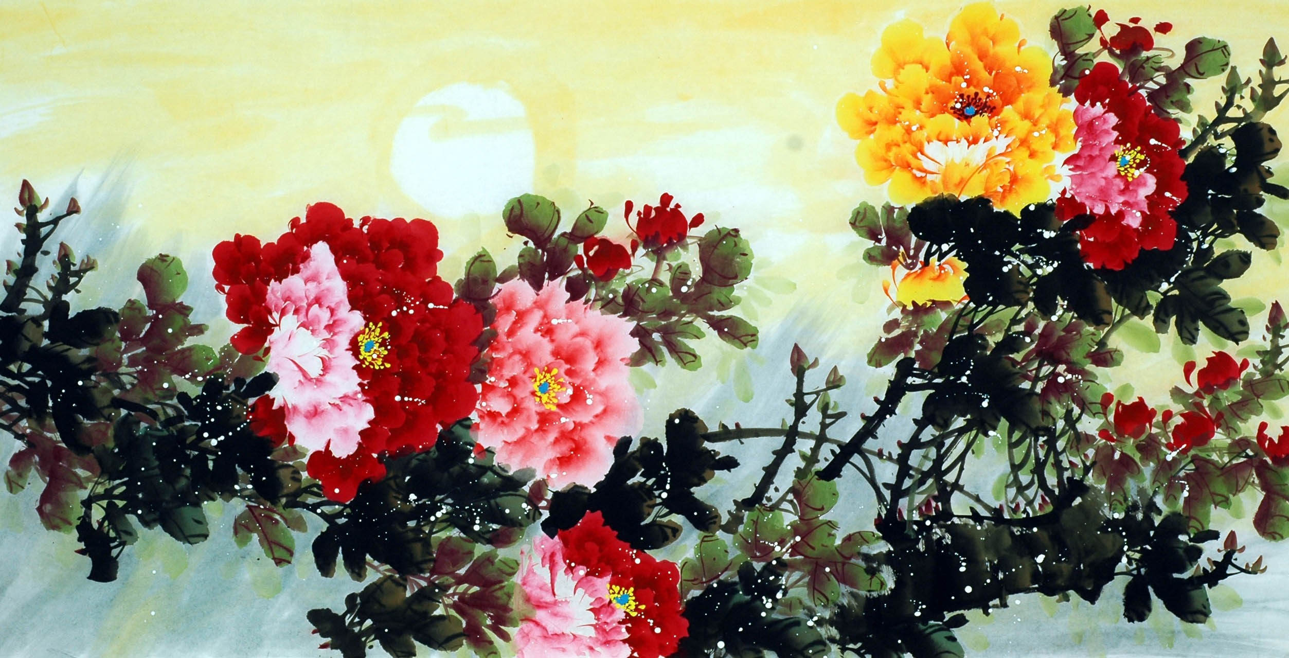 Chinese Peony Painting - CNAG009772