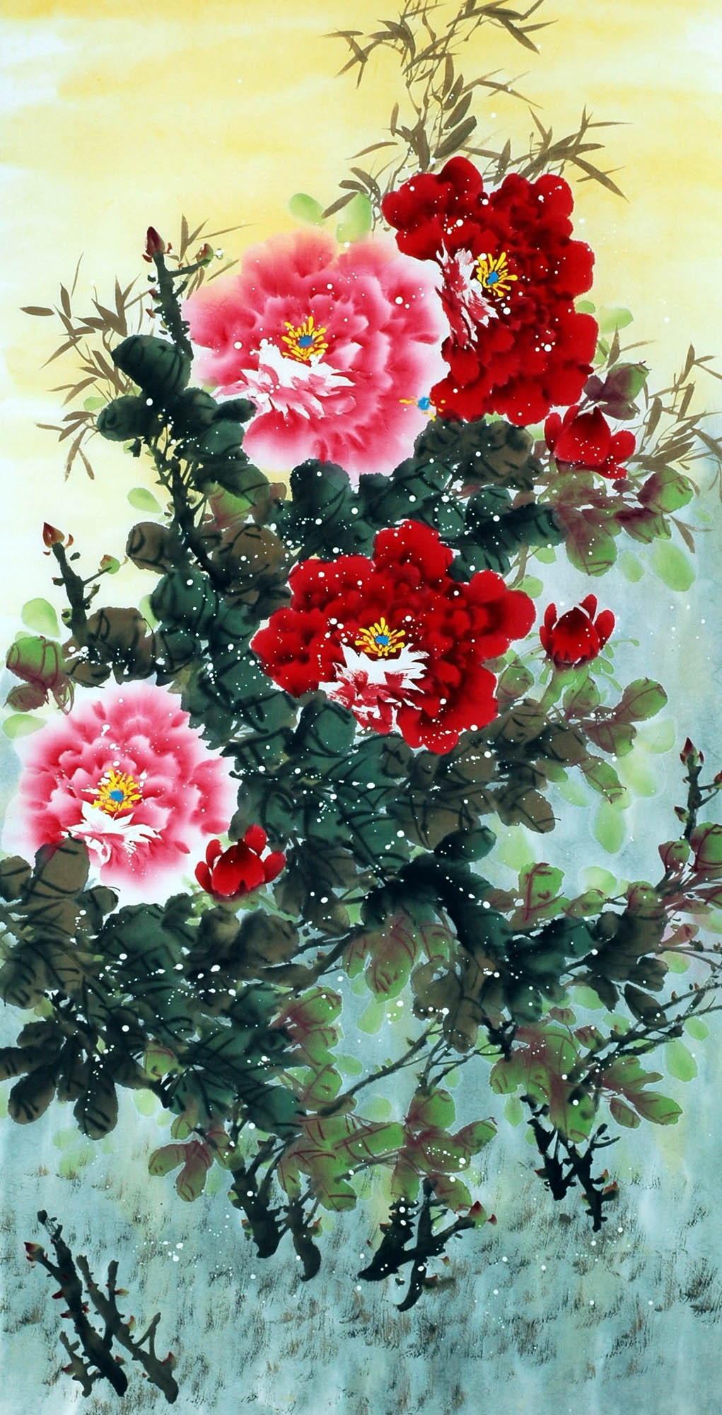 Chinese Peony Painting - CNAG009773