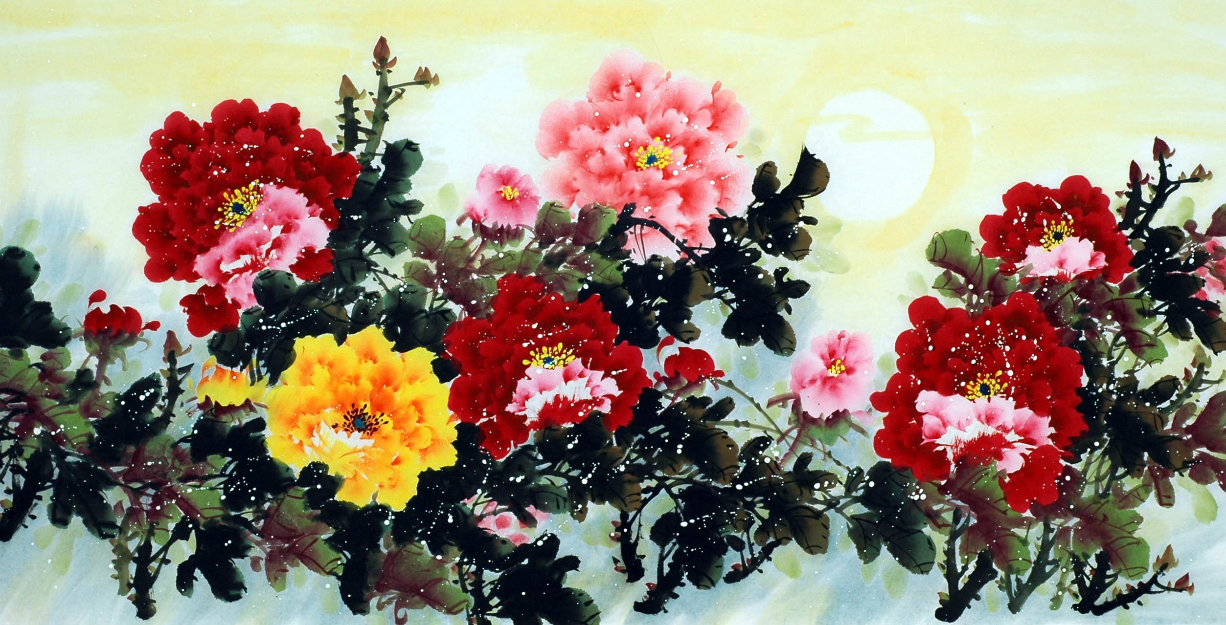 Chinese Peony Painting - CNAG009774