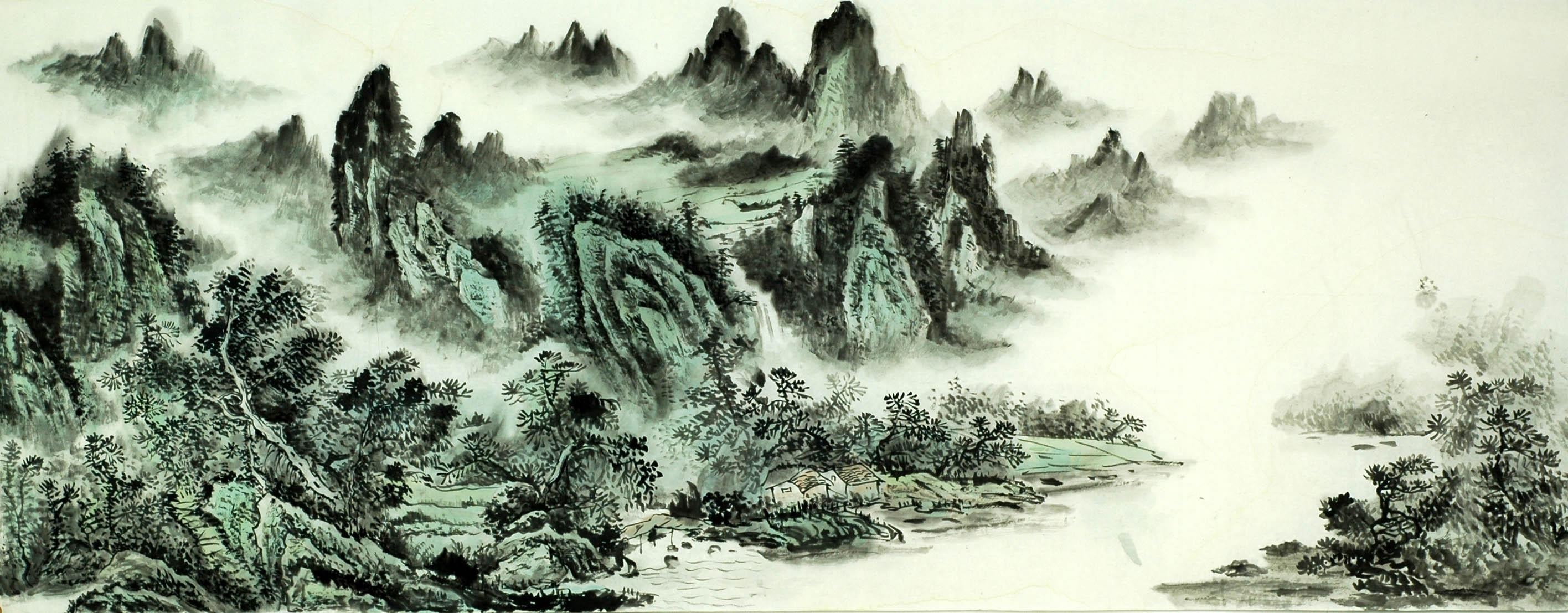 Chinese Landscape Painting - CNAG009777