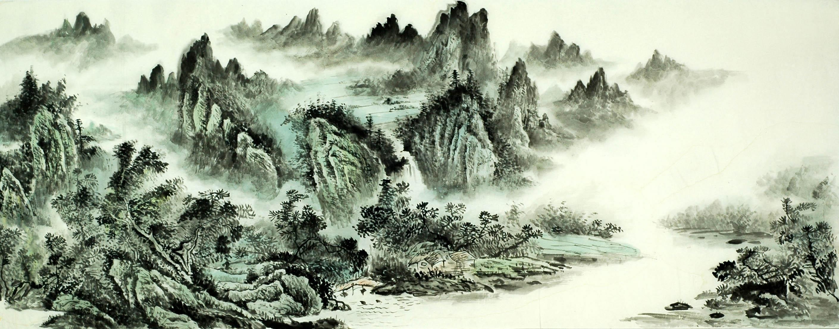 Chinese Landscape Painting - CNAG009778