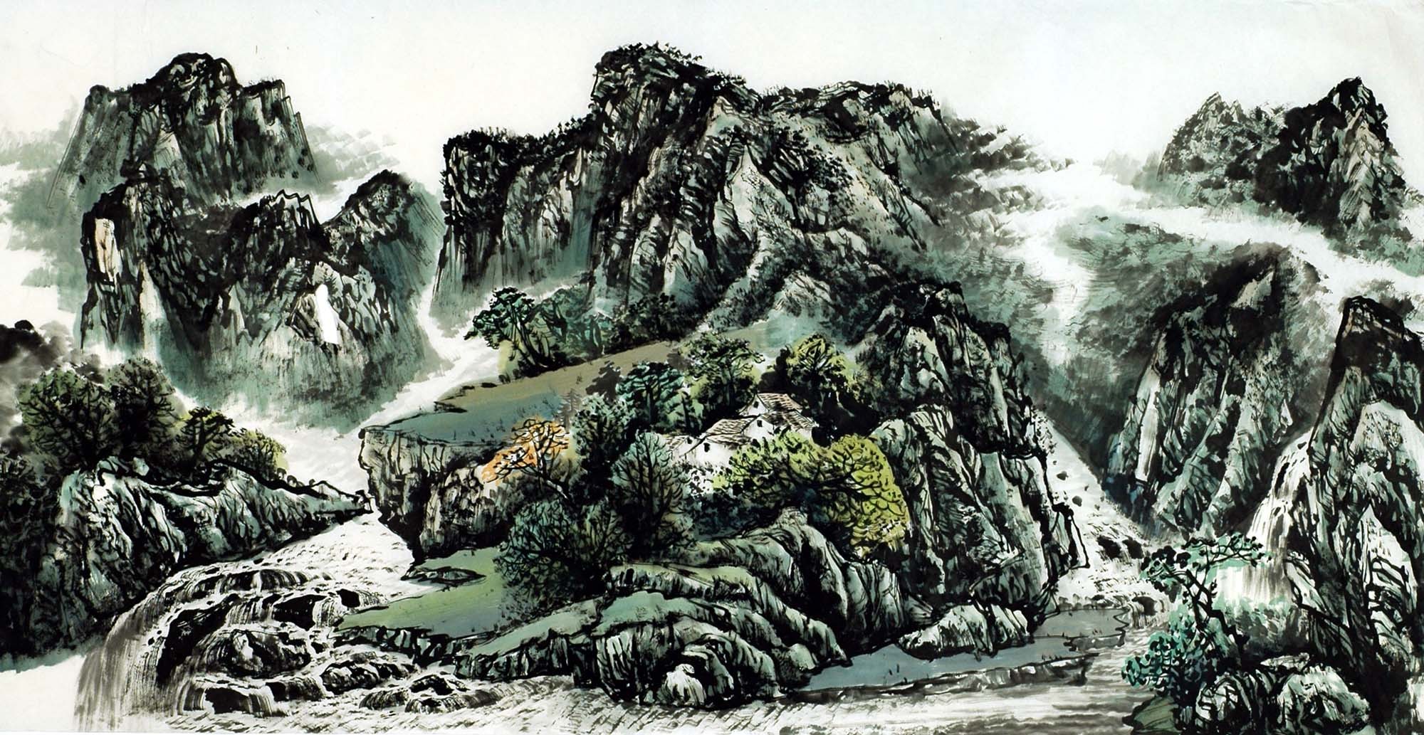 Chinese Landscape Painting - CNAG009793