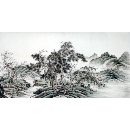 Chinese Landscape Painting - CNAG009794