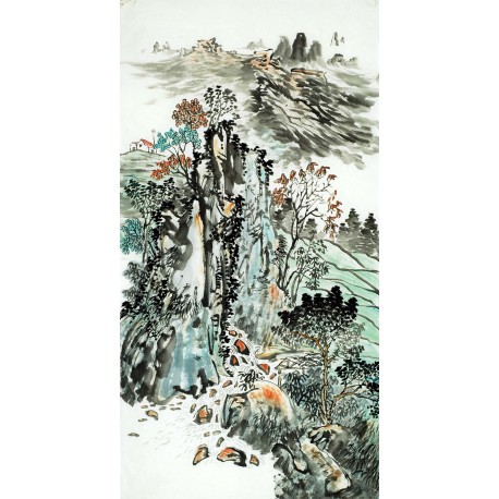 Chinese Landscape Painting - CNAG009796