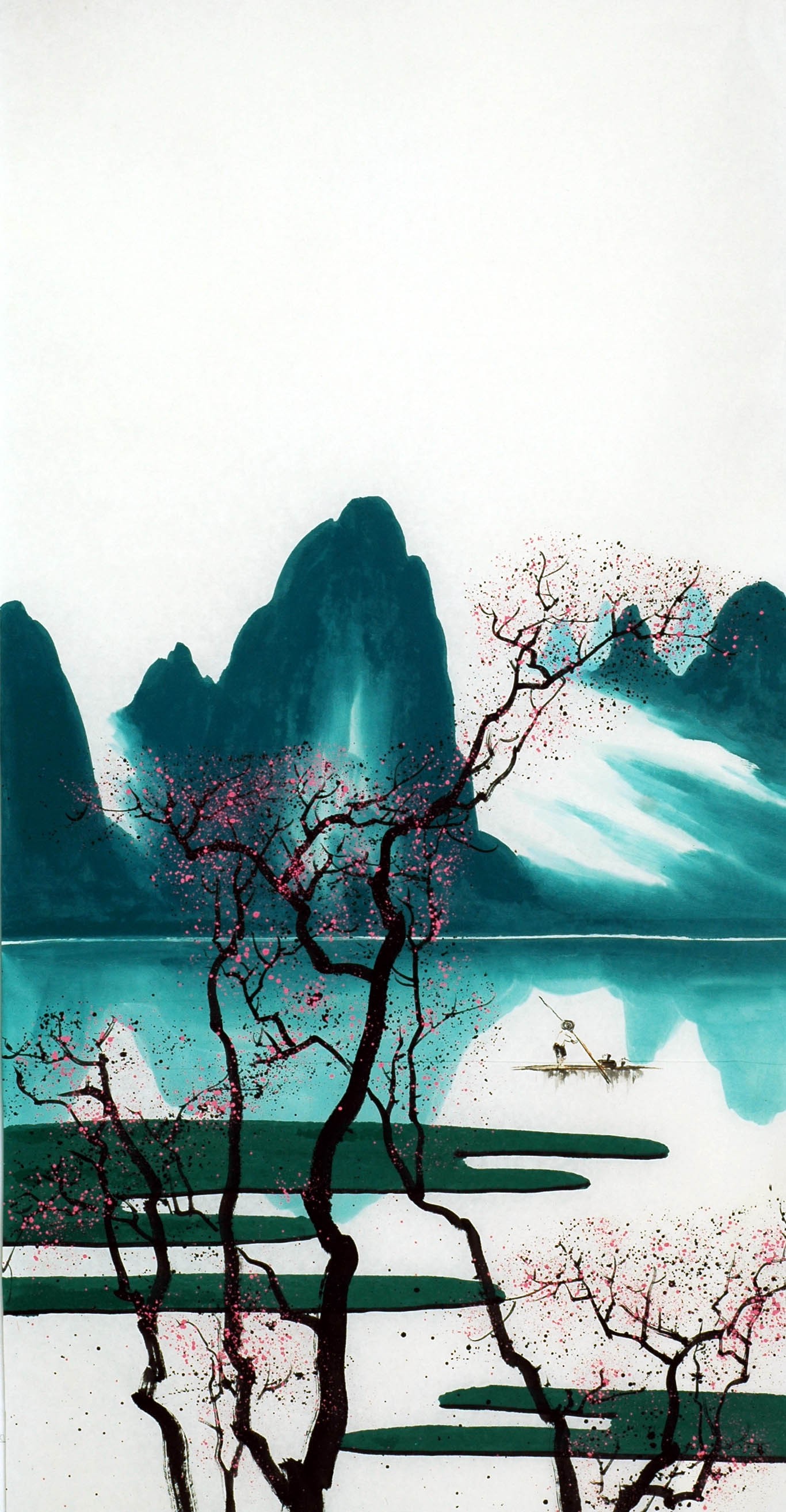 Chinese Landscape Painting - CNAG009800