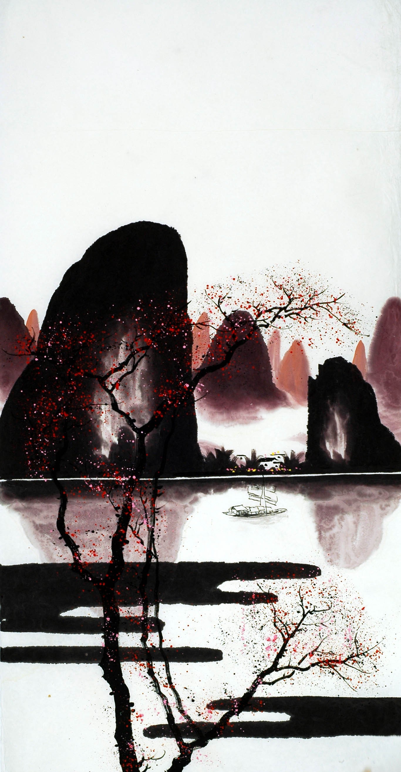 Chinese Landscape Painting - CNAG009801