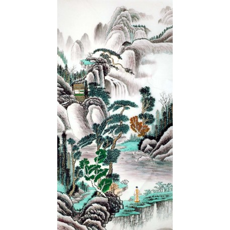 Chinese Landscape Painting - CNAG009885