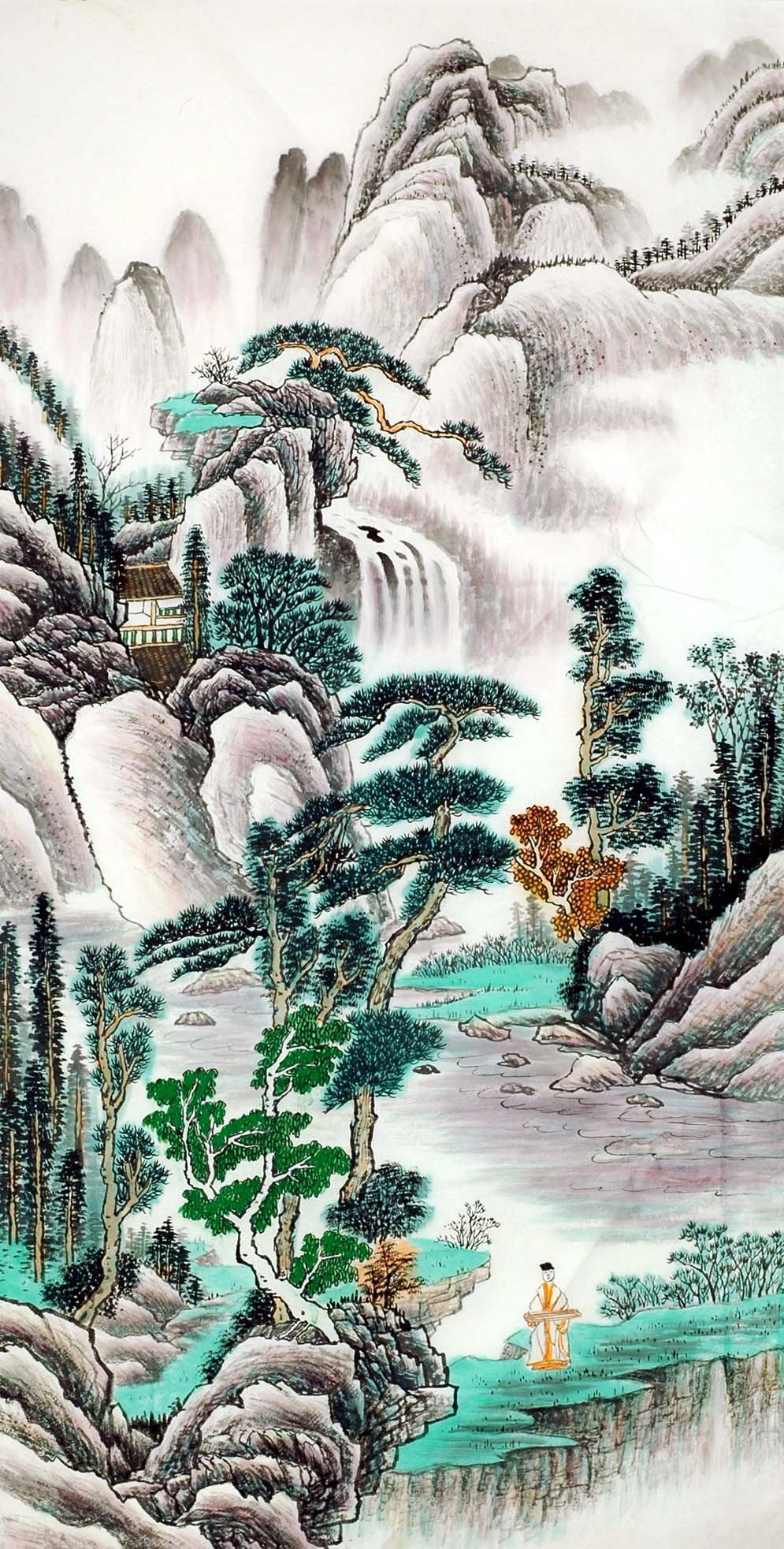 Chinese Landscape Painting - CNAG009888