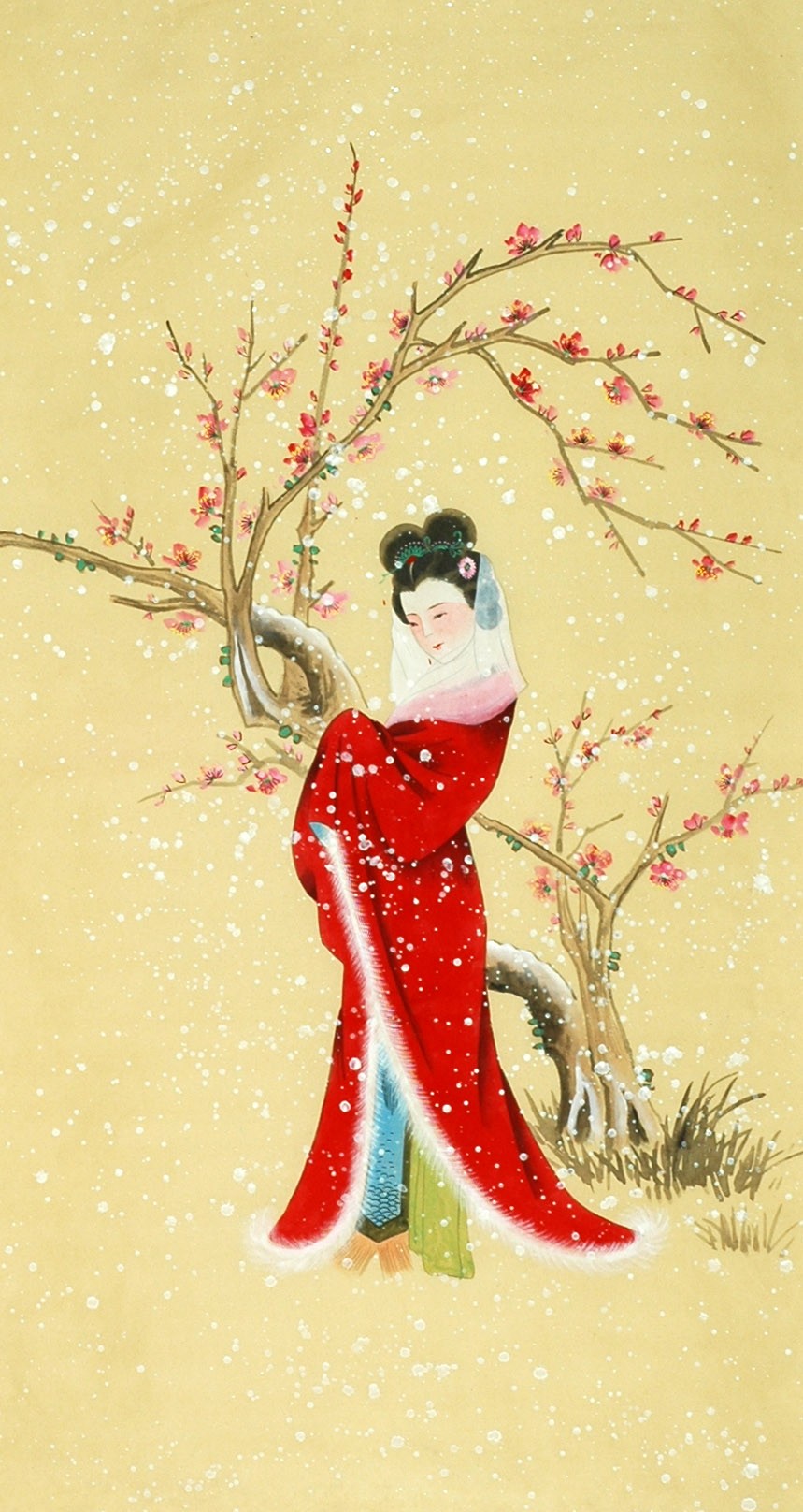 Chinese Beautiful Ladies Painting - CNAG009890
