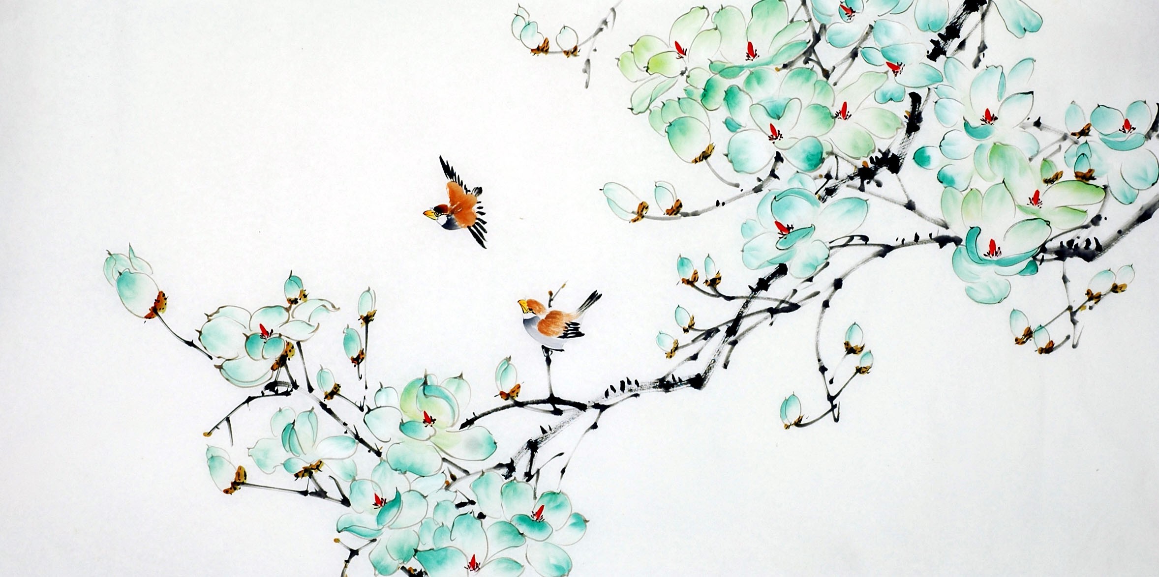 Chinese Flowers&Trees Painting - CNAG009898