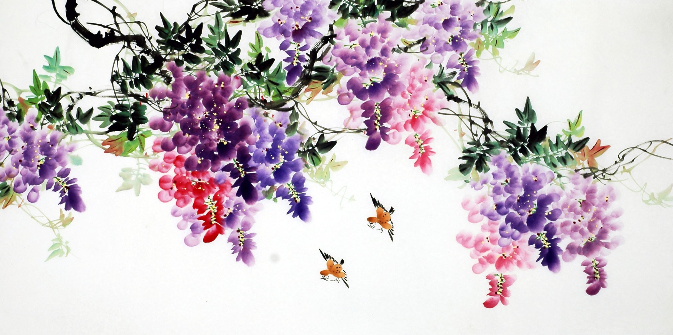 Chinese Flowers&Trees Painting - CNAG009899