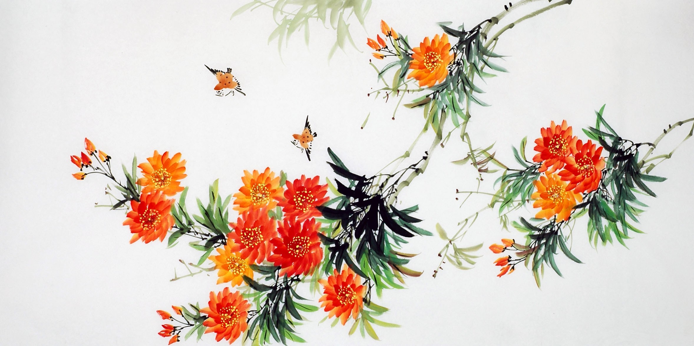 Chinese Flowers&Trees Painting - CNAG009901