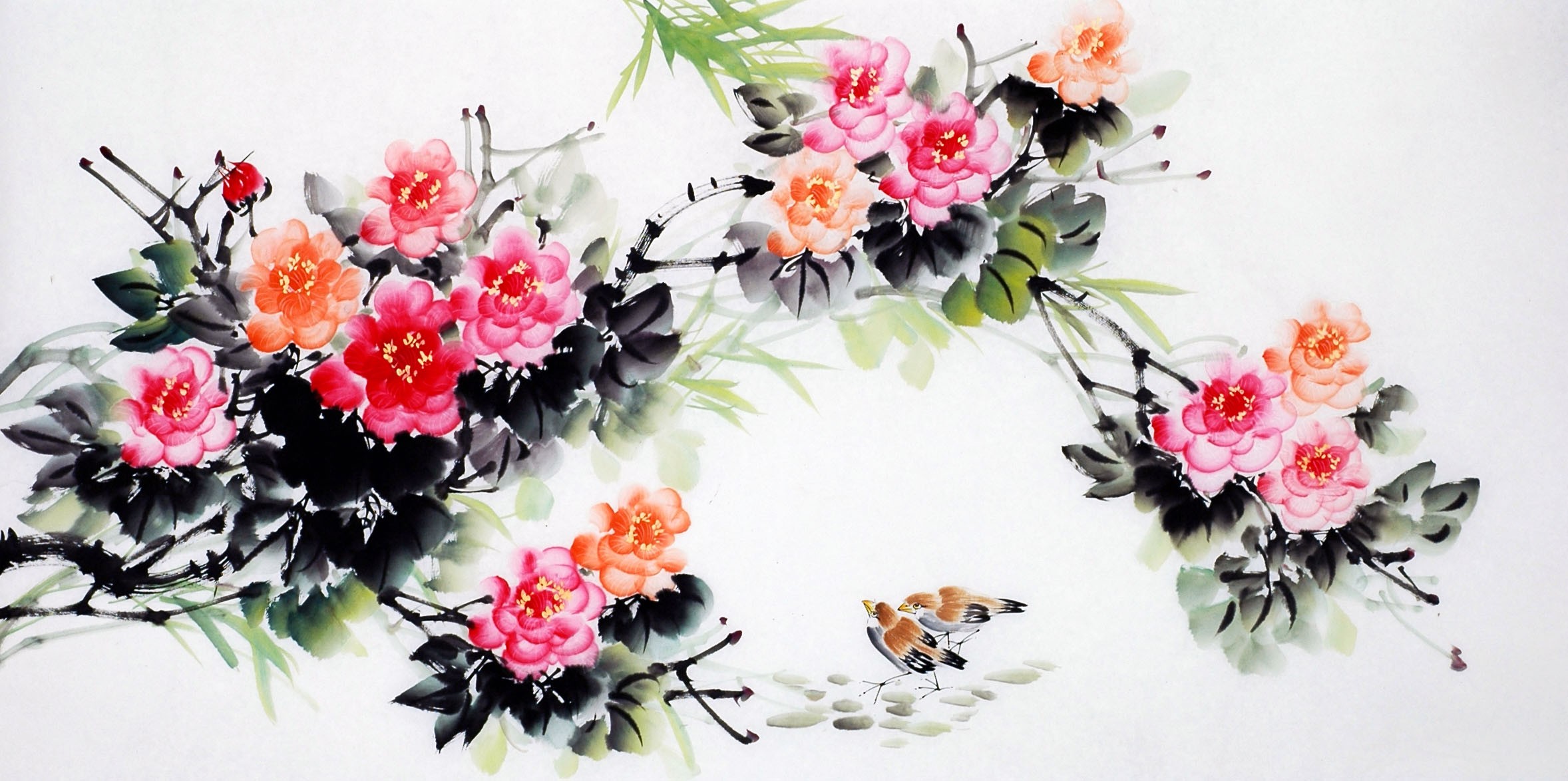 Chinese Flowers&Trees Painting - CNAG009903