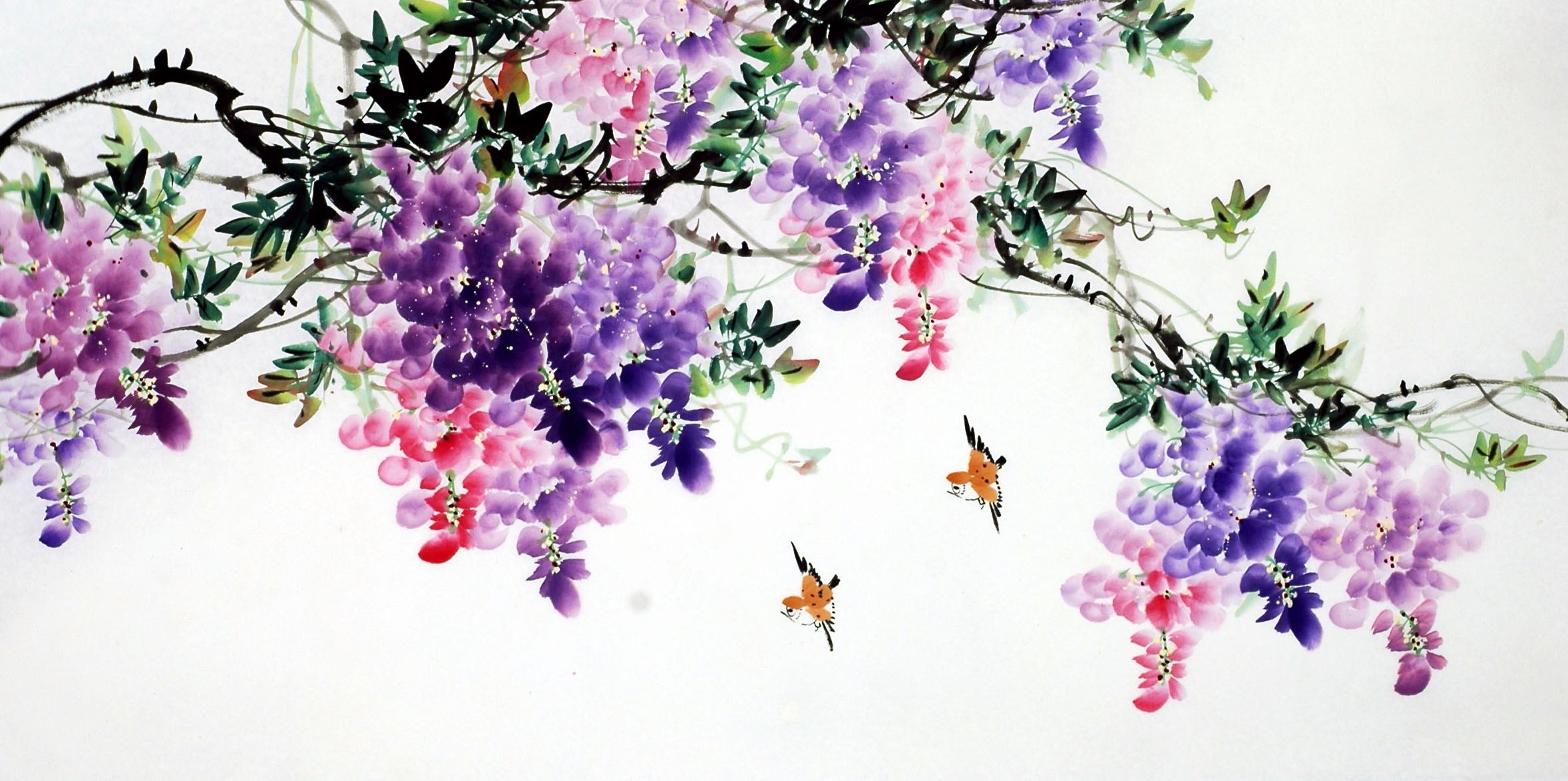 Chinese Flowers&Trees Painting - CNAG009906