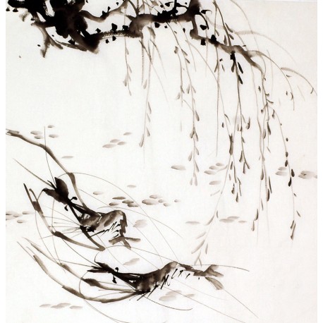 Chinese Shrimp Painting - CNAG009915