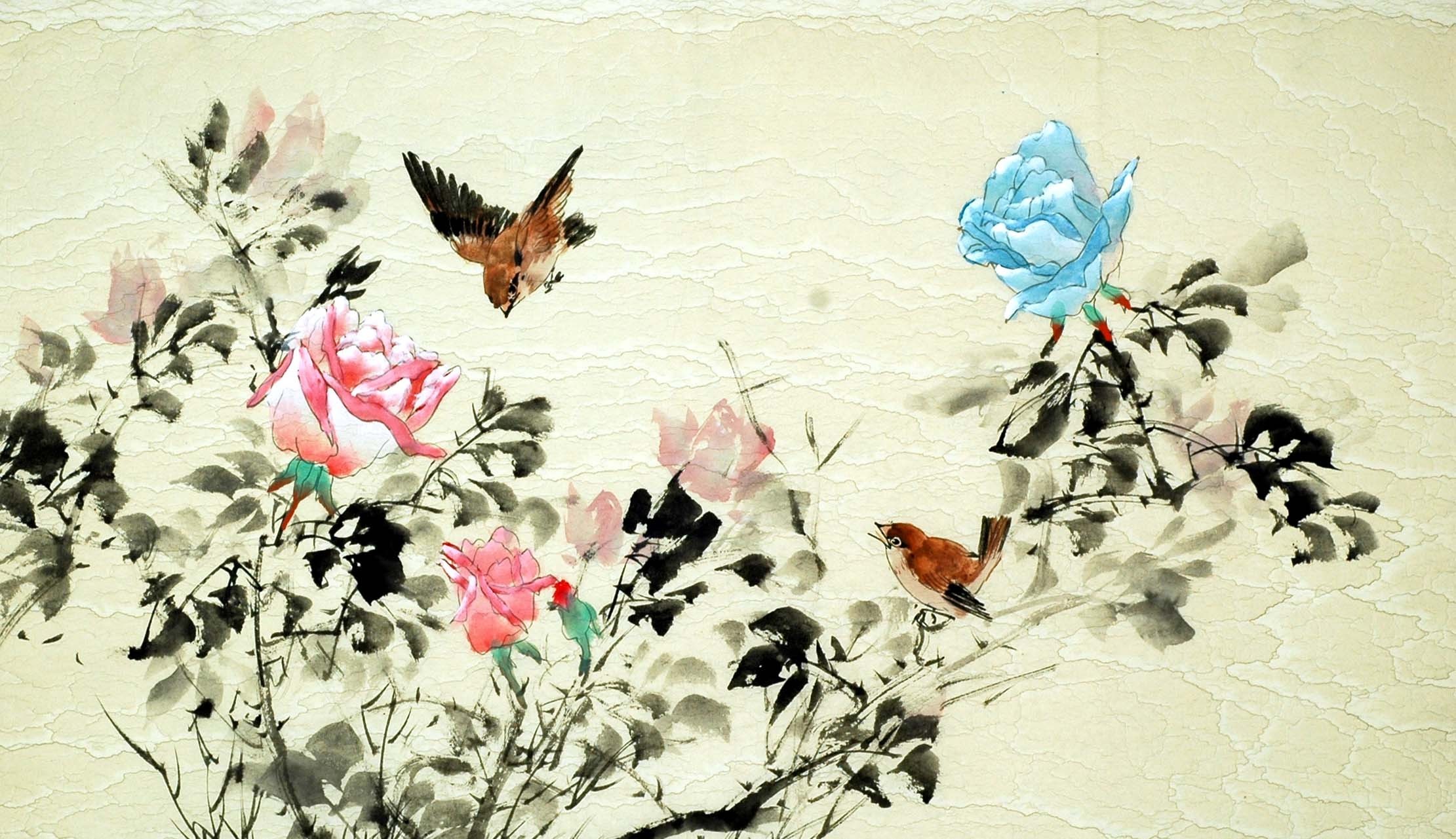Chinese Flowers&Trees Painting - CNAG009937