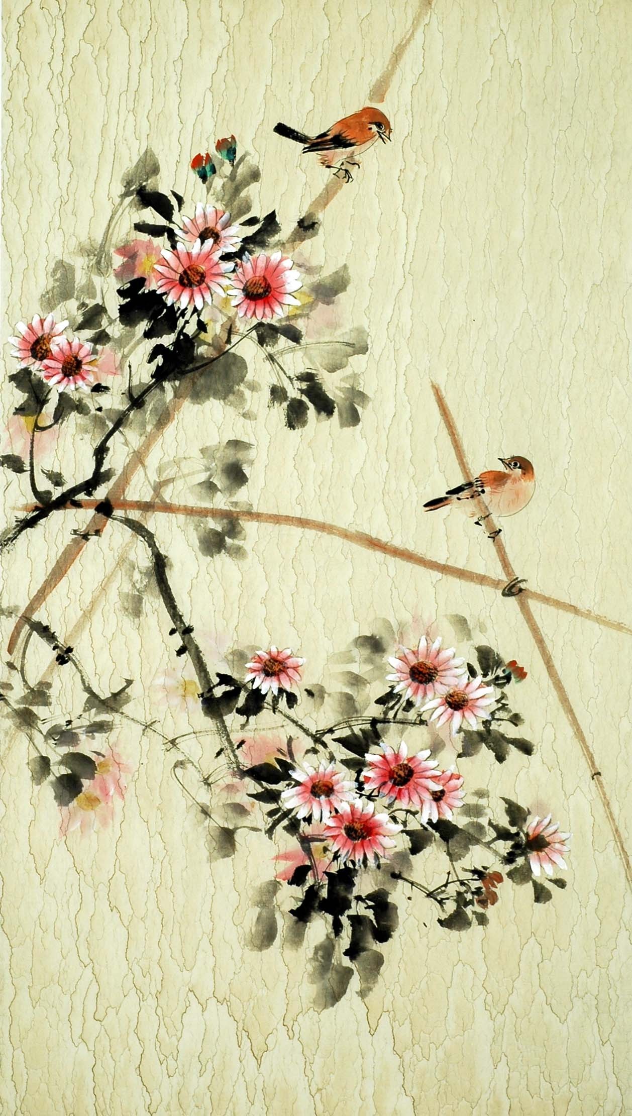 Chinese Flowers&Trees Painting - CNAG009938