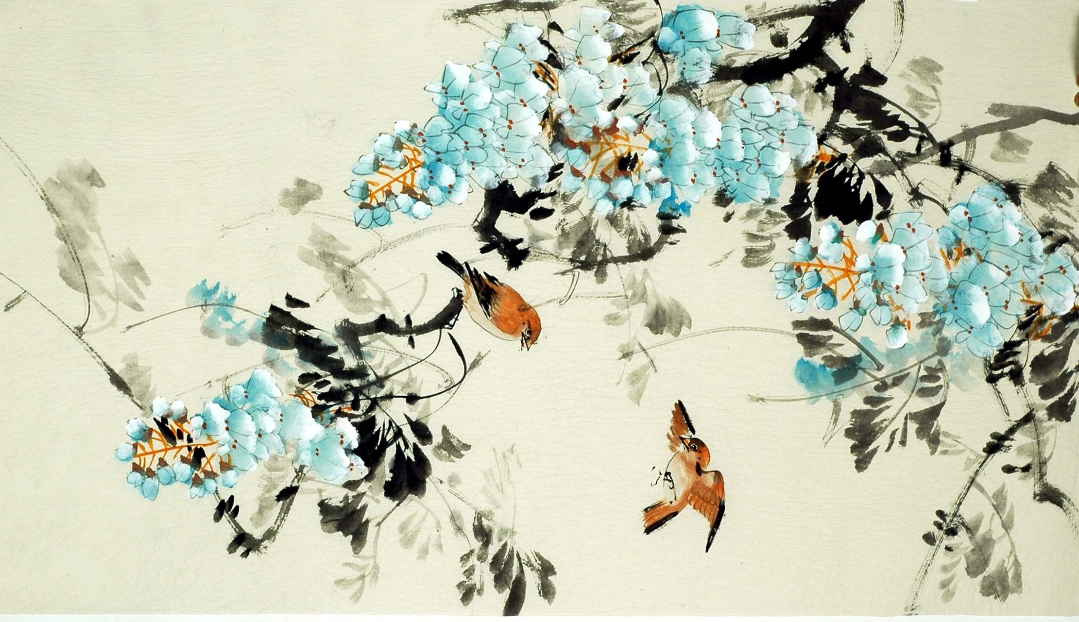 Chinese Flowers&Trees Painting - CNAG009939