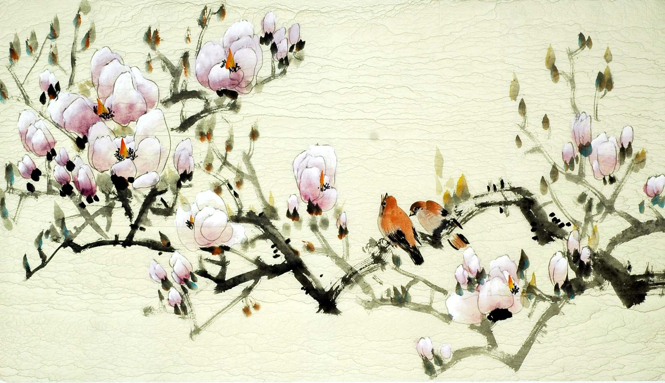 Chinese Flowers&Trees Painting - CNAG009942