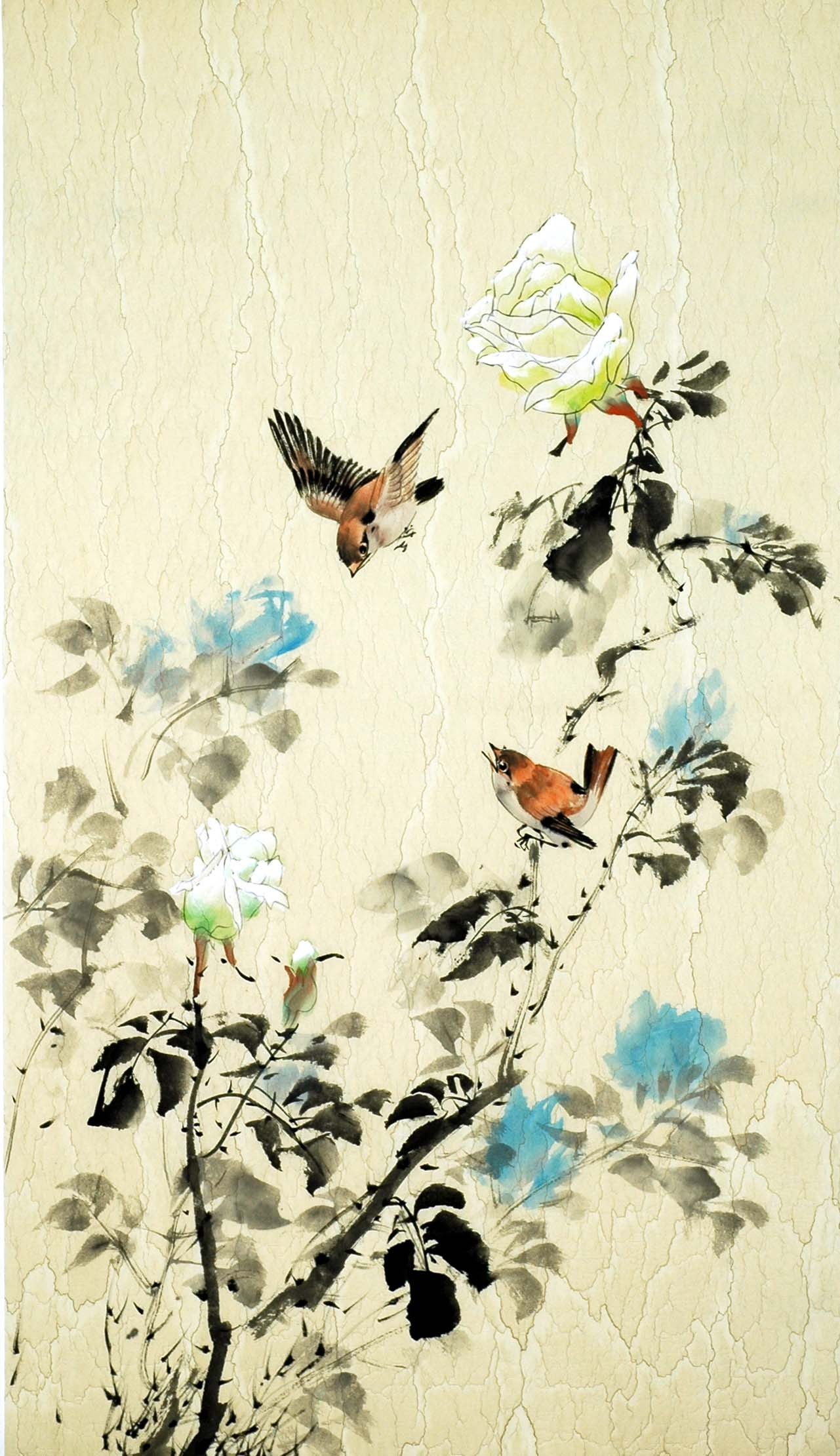 Chinese Flowers&Trees Painting - CNAG009943