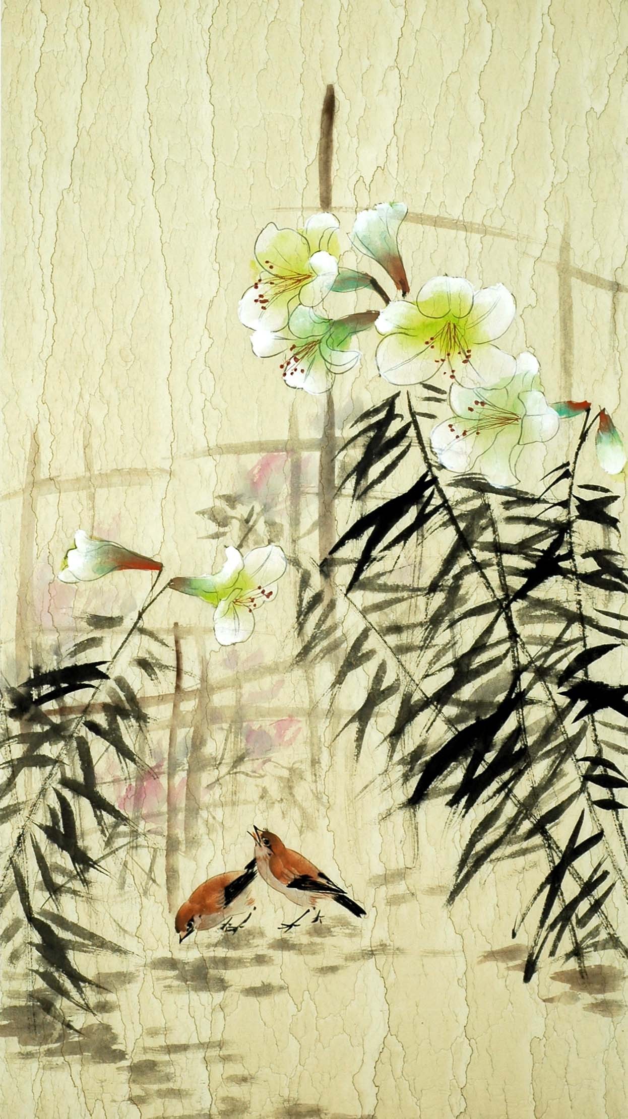 Chinese Flowers&Trees Painting - CNAG009949