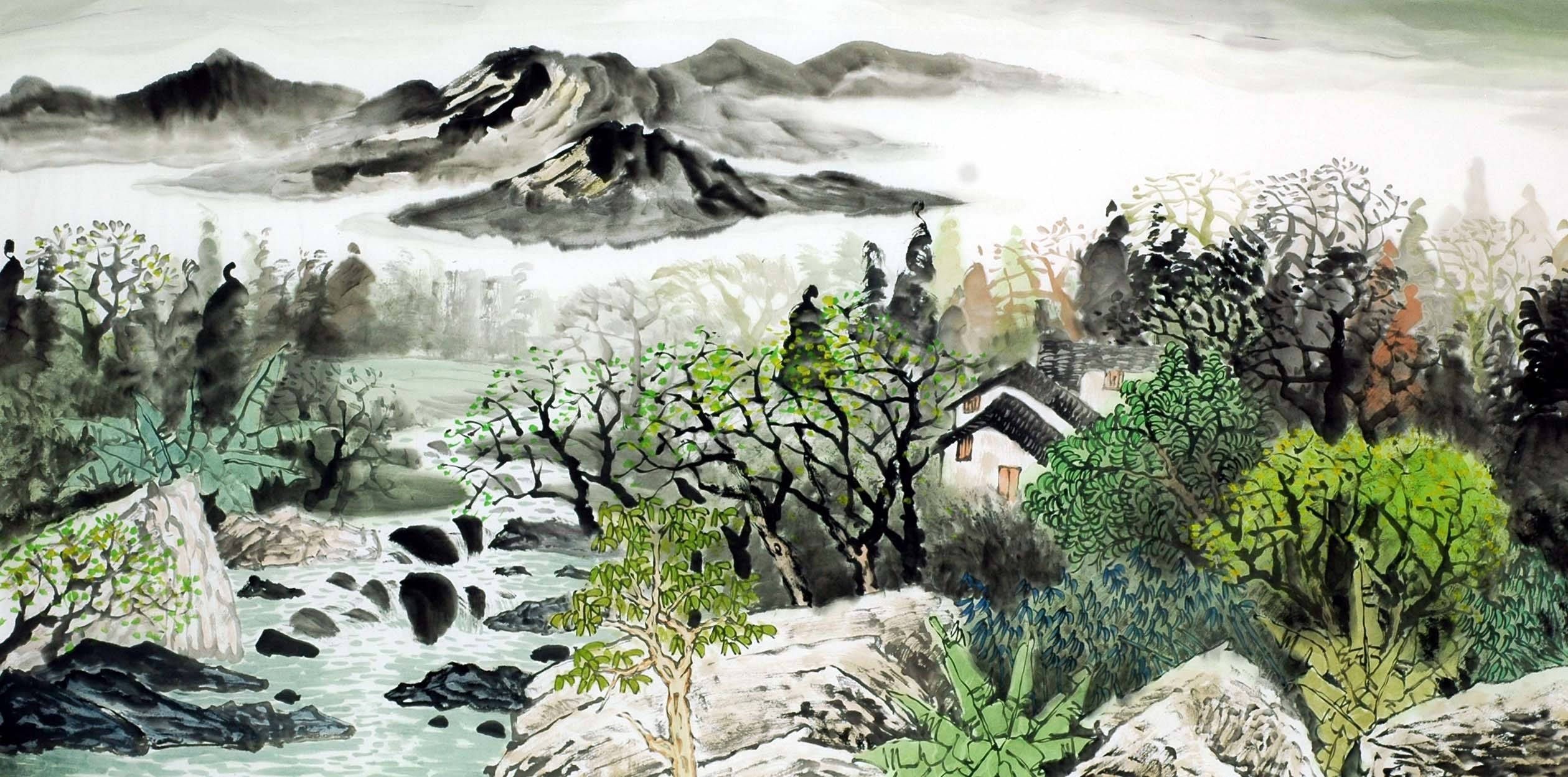 Chinese Landscape Painting - CNAG009967
