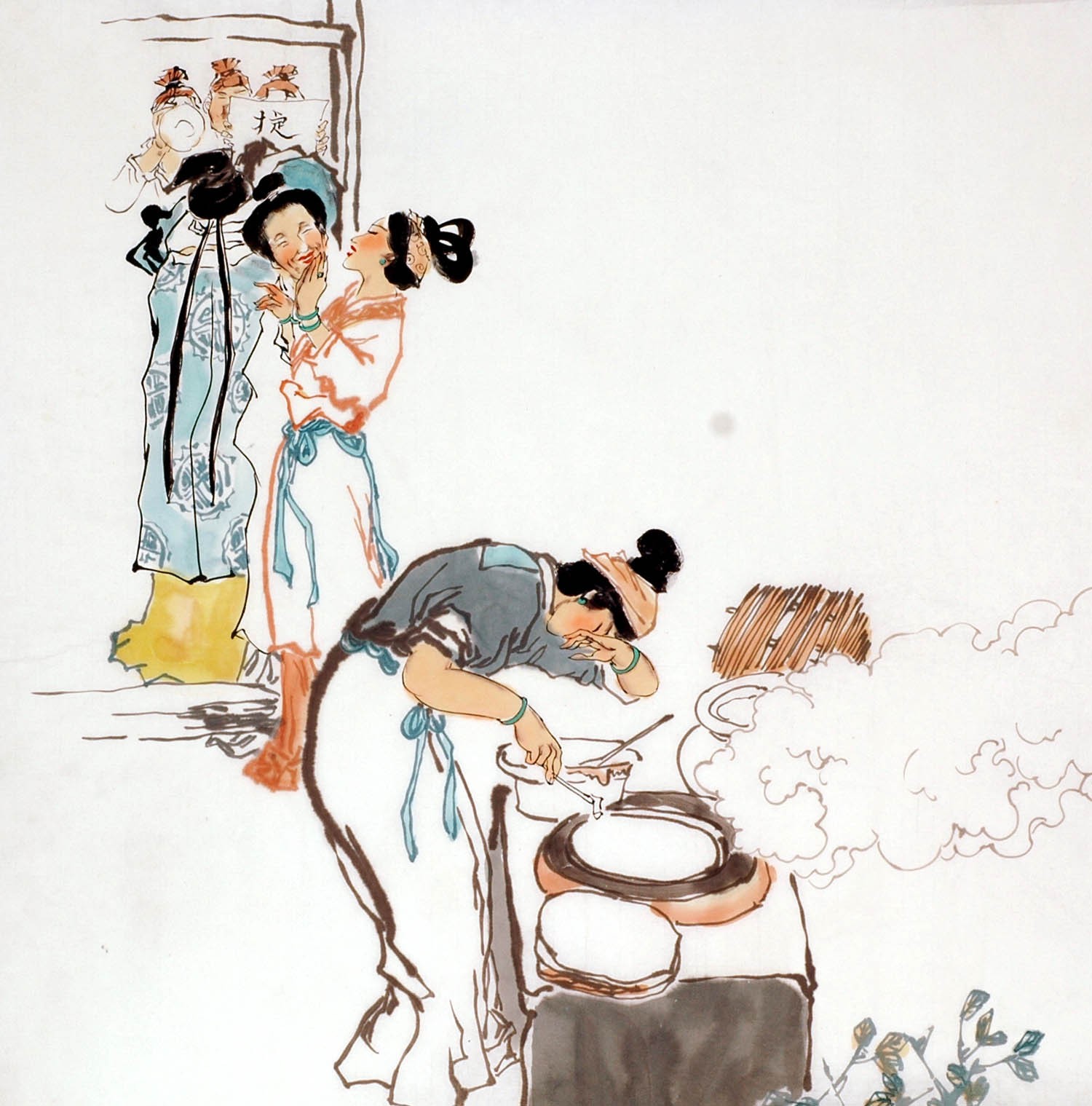 Chinese Figure Painting - CNAG009978