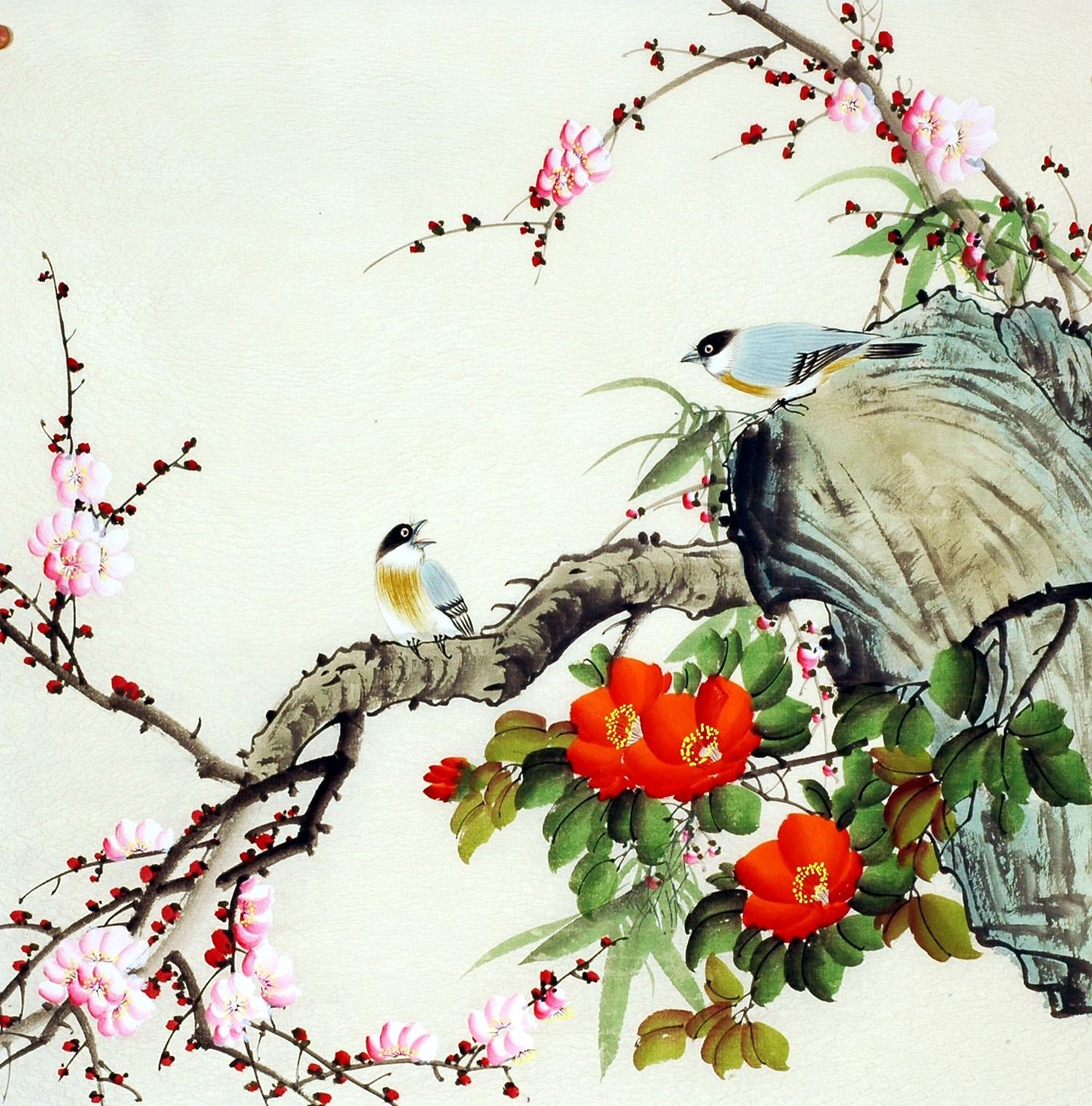 Chinese Flowers&Trees Painting - CNAG009989