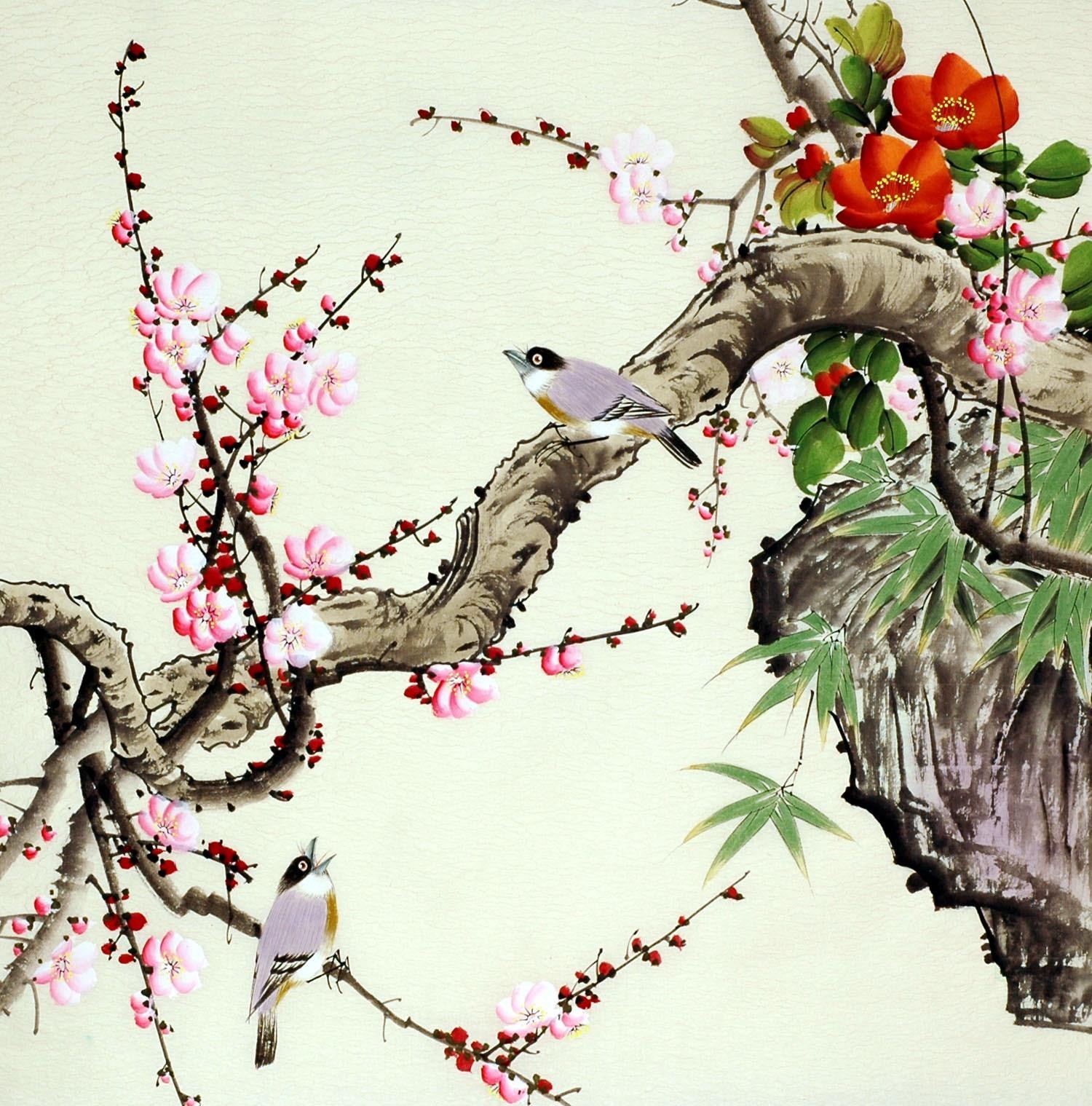 Chinese Flowers&Trees Painting - CNAG009991