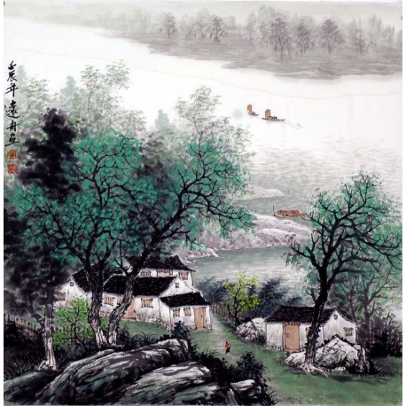 Chinese Landscape Painting - CNAG009994