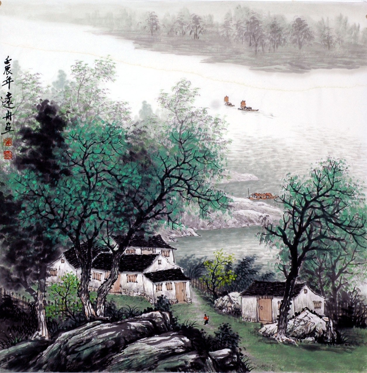 Chinese Landscape Painting - CNAG009994