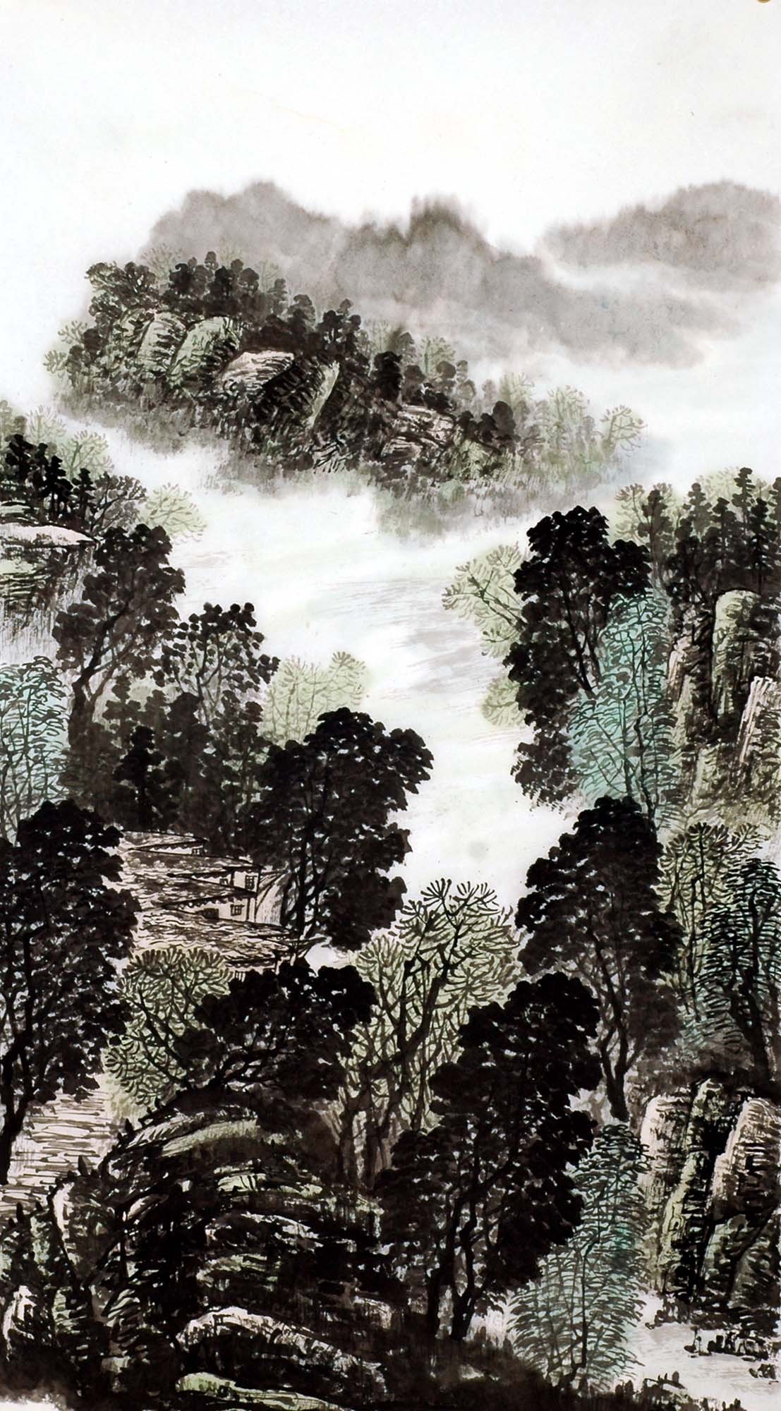 Chinese Landscape Painting - CNAG009996
