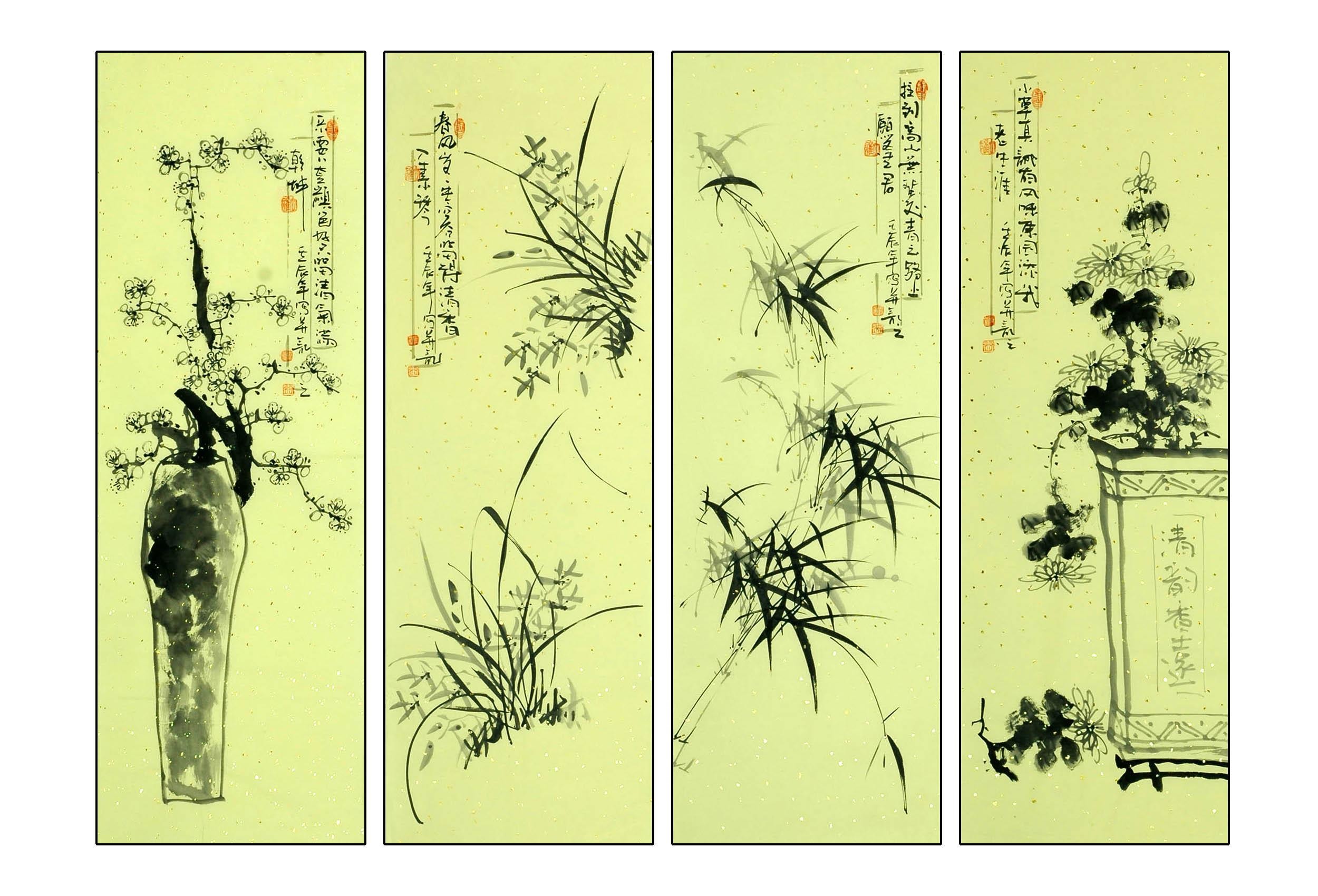 Chinese Bamboo Painting - CNAG009999