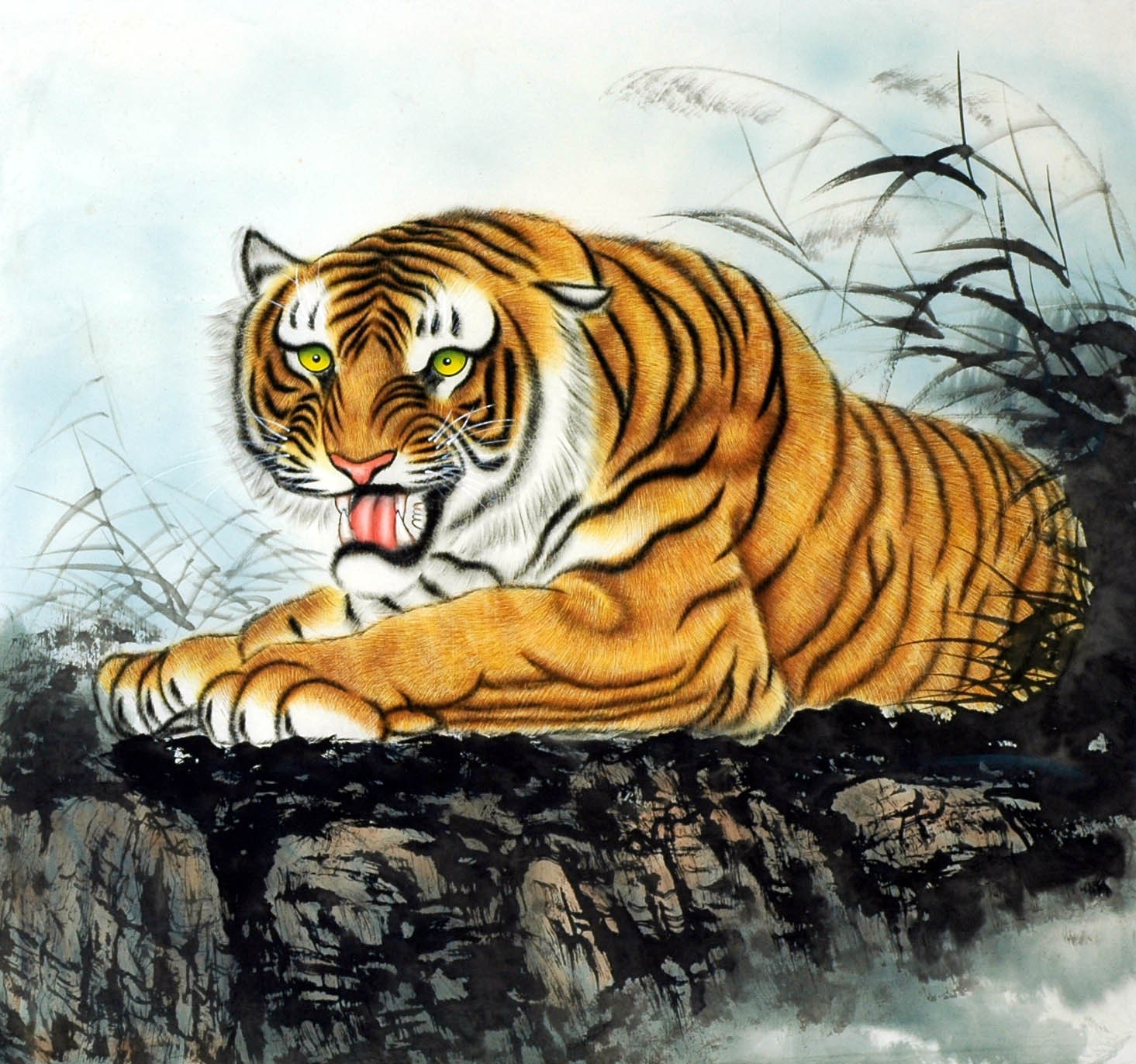 Chinese Tiger Painting - CNAG010000