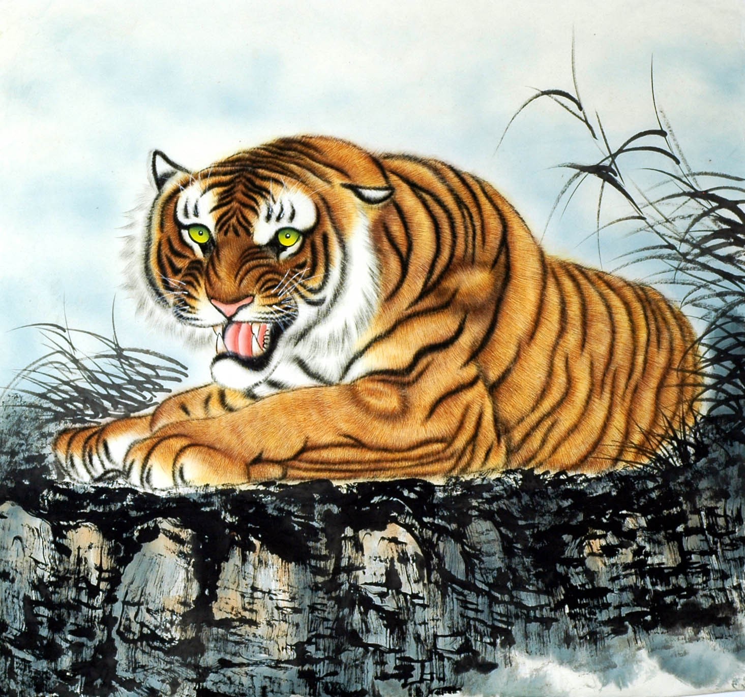 Chinese Tiger Painting - CNAG010001