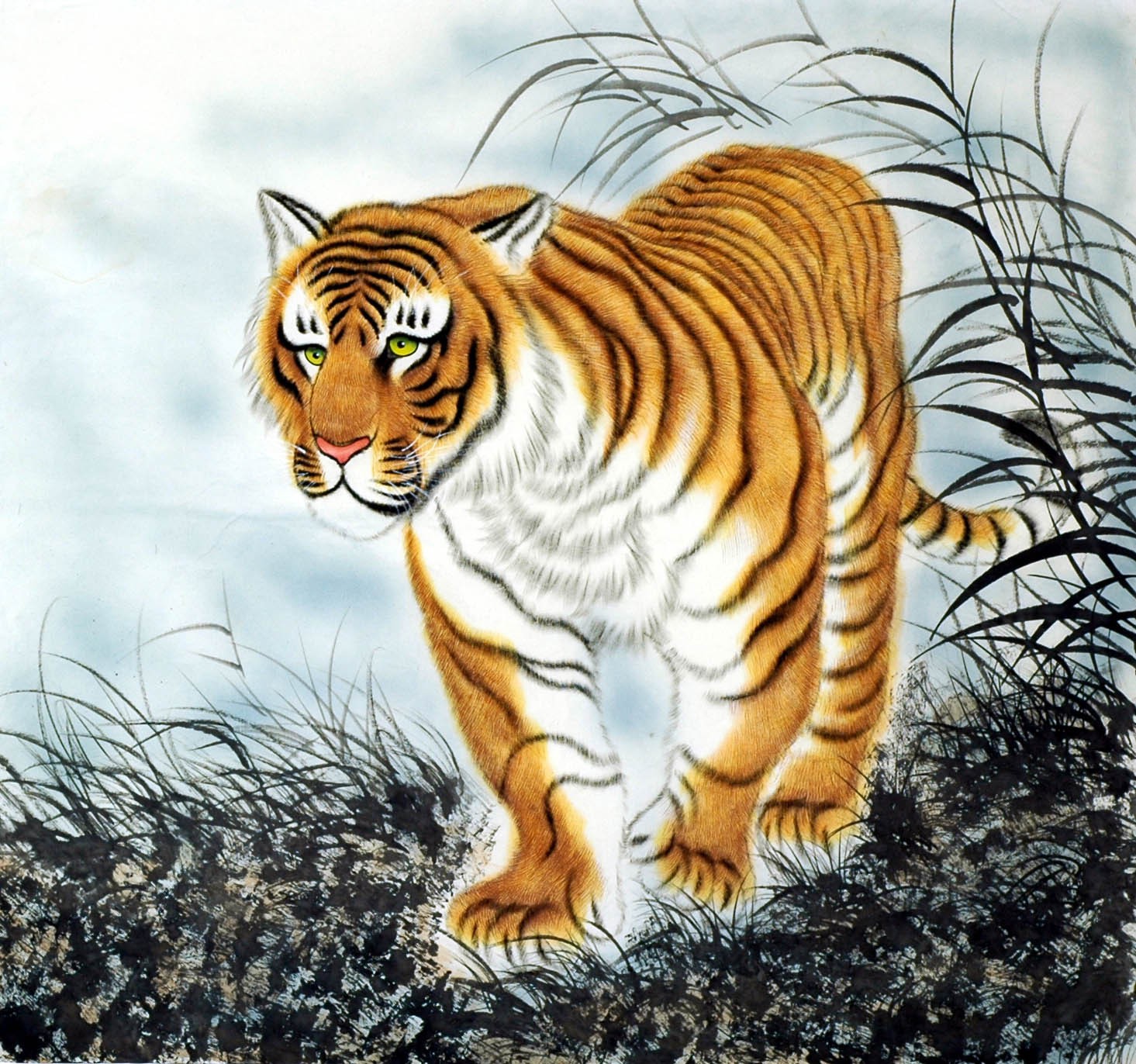 Chinese Tiger Painting - CNAG010002