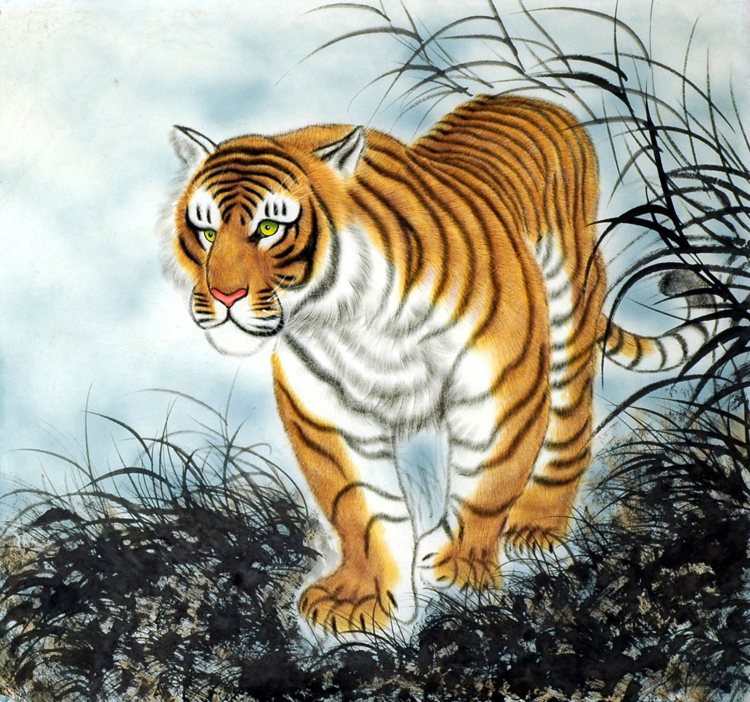 Chinese Tiger Painting - CNAG010003
