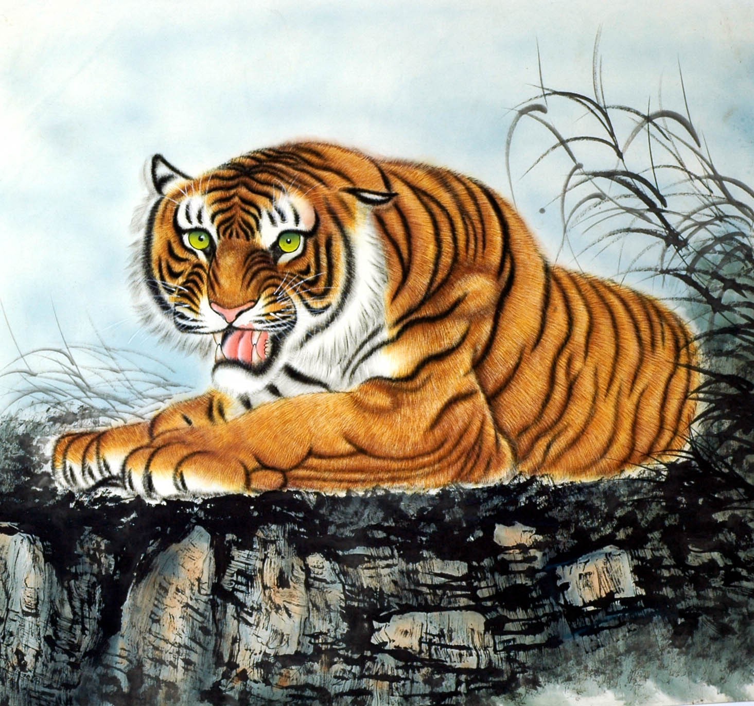 Chinese Tiger Painting - CNAG010004